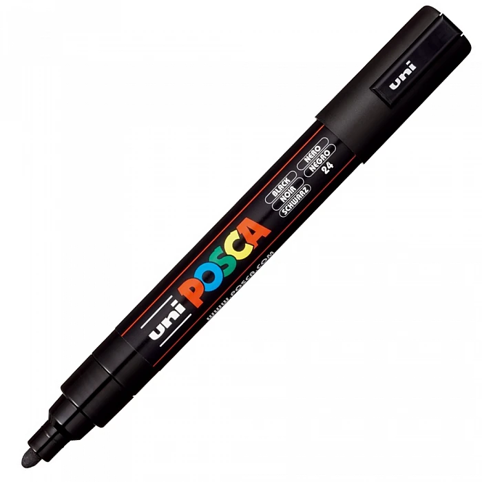 UNI Posca Marker (PC-5M-24) Black