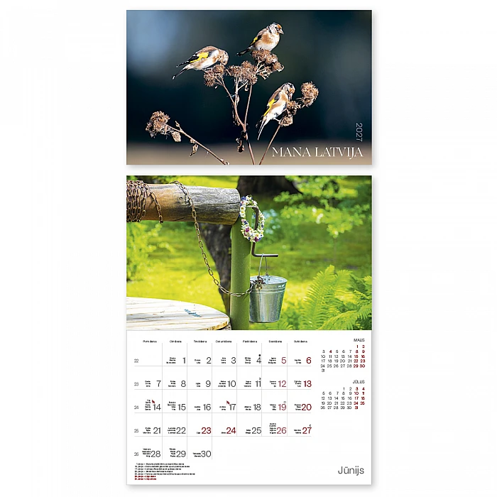 Wall Calendar "My Latvia" 2027