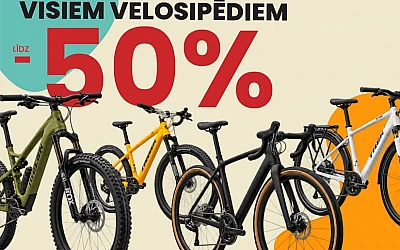 Rudens velo izpārdošana Kanclerā – atlaides līdz 50%