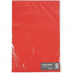 Glossy Paper Set - Red (80 g, 25 pcs)