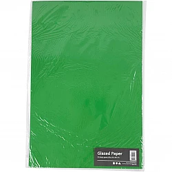 Glossy Paper Set - Green (80 g, 25 pcs)