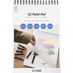 Papīra bloks eļļas krītiņiem, A4, lapa 210x297 mm, 300 g
