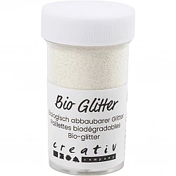Bio gliteris, balts, 27 ml