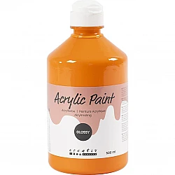 Acrylic Paint (Orange) Glossy 500 ml