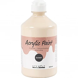 Acrylic Paint (Cream) Glossy 500 ml