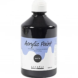 Acrylic Paint (Black) Matte 500 ml