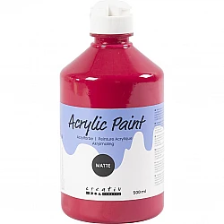 Acrylic Paint (Deep Red) Matte 500 ml