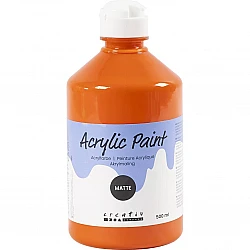 Acrylic Paint (Orange) Matte 500 ml