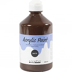 Acrylic Paint (Brown) Matte 500 ml