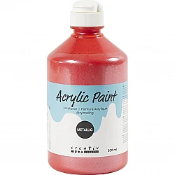 Acrylic Paint - Red Metallic 500 ml