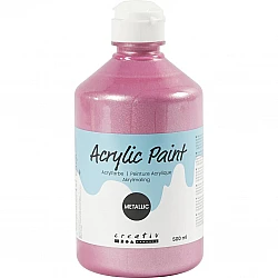 Acrylic Paint - Light Pink Metallic 500 ml