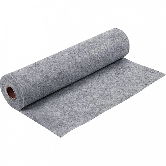 Акриловый фетр (5 м) - пестро-серый
