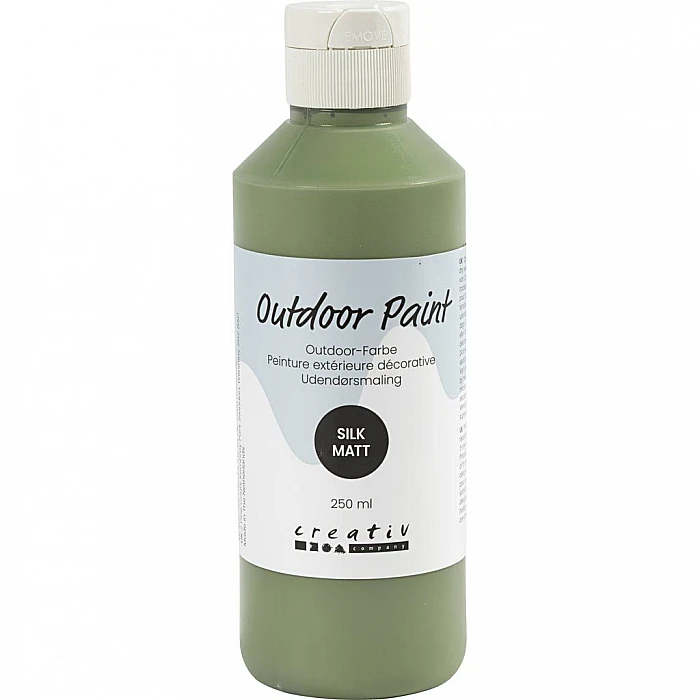Matēta dekoratīvā krāsa - olīvu zaļa (250ml)