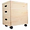 Wooden Trio Crates on Wheels (Medium)