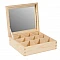 Charging case with mirror and 9 compartments