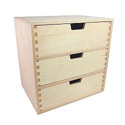 Shelf with 3 Drawers