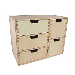 Shelf with 5 Drawers