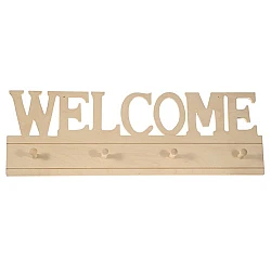 "Welcome" clothes hanger
