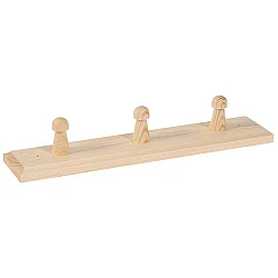 Wood coat hanger - 3 pegs
