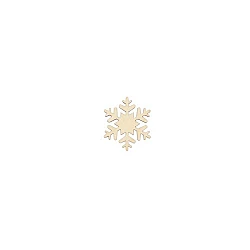 Wooden Decoration - Snowflake