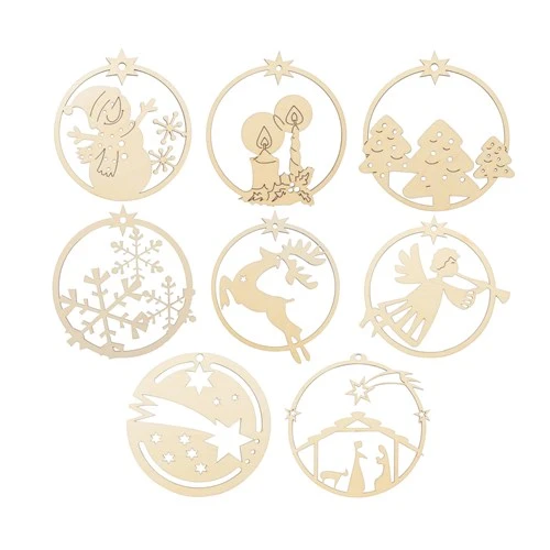 Wooden decorative set (8 pcs)