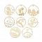 Wooden decorative set (8 pcs)