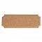 Door plate with decorative edge
