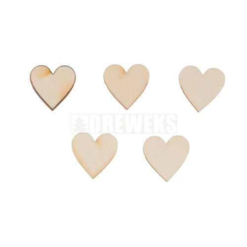 Wooden heart 15 mm