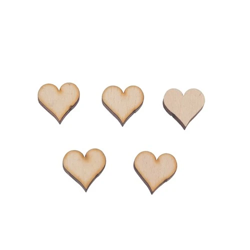 Wooden heart 17 mm