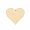 Wooden Heart 38 mm (with Hole)