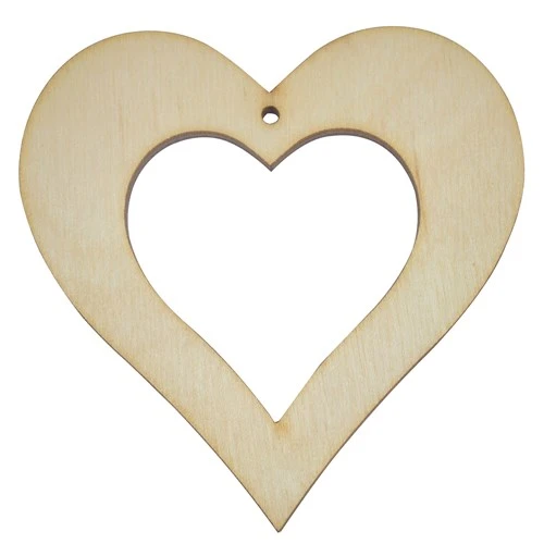 Wooden heart with hollow centre I