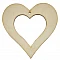 Wooden heart with hollow centre I