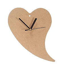 Heart-shaped clock (240x158x7mm)