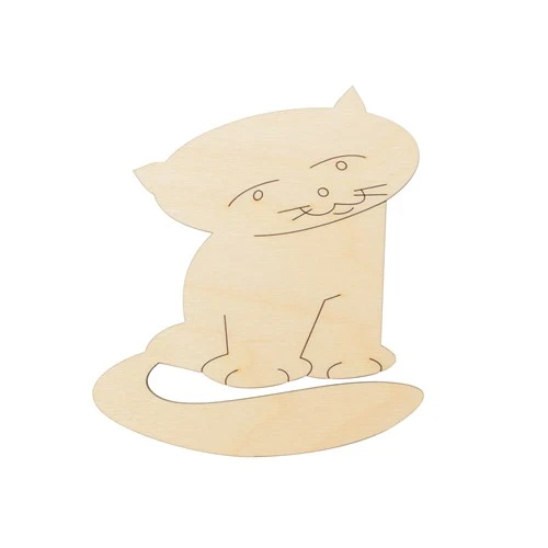 Wooden Decoration - Cat