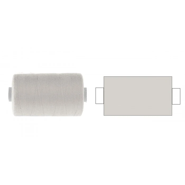 Thread (1000m) silver-grey