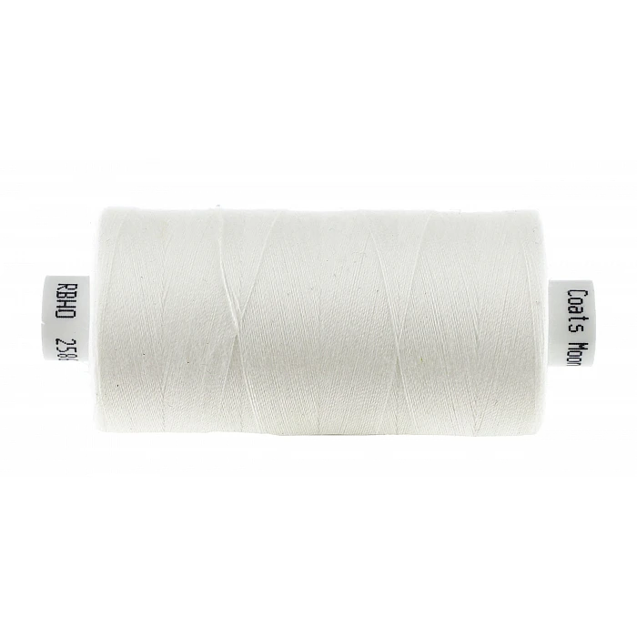 Thread, white (Coats Moon II) 1000 m