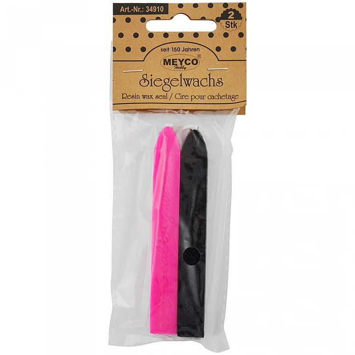 Seal wax sticks - black and red (2 pcs)