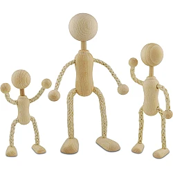 Wooden Doll (L 11 cm)