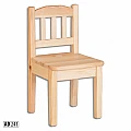 Wooden chairs