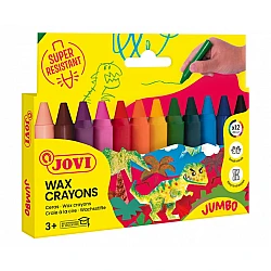 Jumbo Wax Crayons Set, 12 Colours