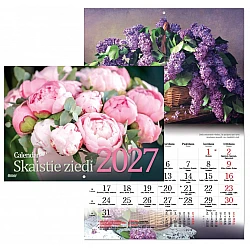Wall Calendar Beautiful Flowers 2027