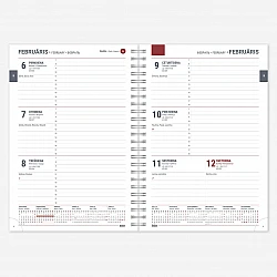 Teacher's Diary, Spiral-Bound, Light Grey