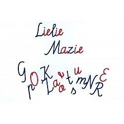 Movable Alphabet - Large and Small Cursive Wooden Letters (without Base)