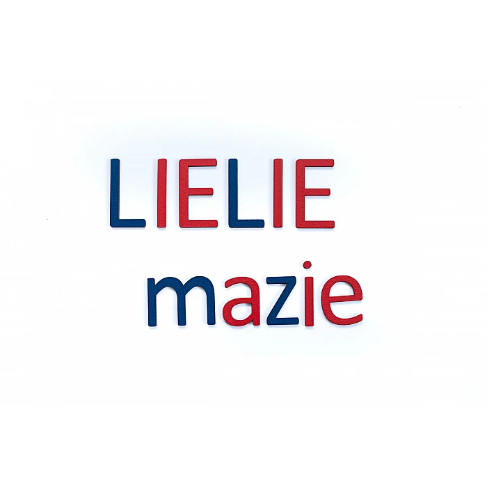 Kustīgais alfabēts - Lielie/mazie drukātie koka burti (106gb)