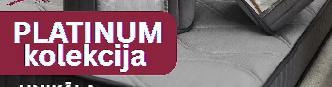 Jaunā PLATINUM kolekcija – unikāla matraču pārvalka krāsa.