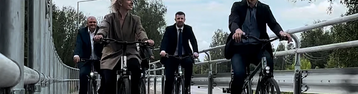 With the Kanclers bicycles, the new bike path is opened