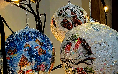 Decoupage is a creative and very relaxing technique