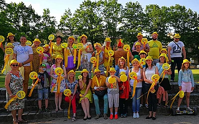 Saulainie kanclerieši Jelgavas pilsētas svētkos