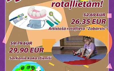 Akcija attīstošajām rotaļlietām!