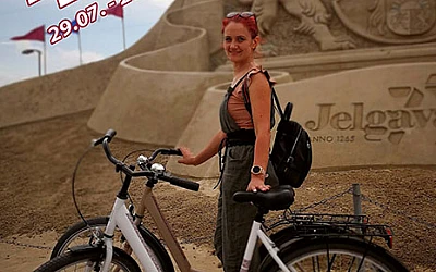Satiksimies Mītavā ar jaunu velo
